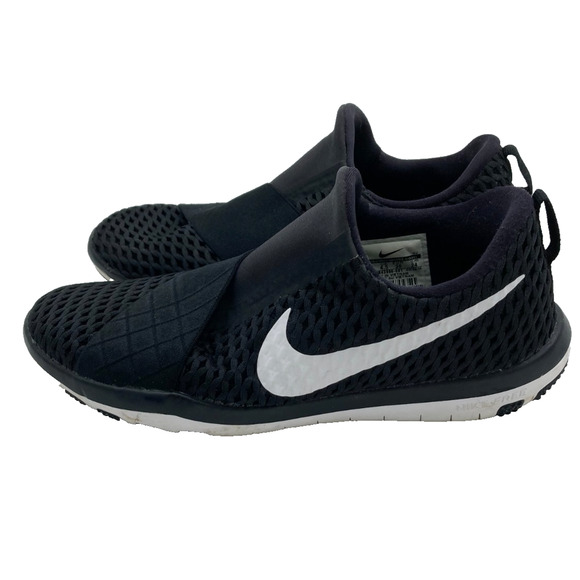 Nike Women Shoe Free Connect Slip Size 7M Sneaker Running Athletic Black - Picture 1 of 7